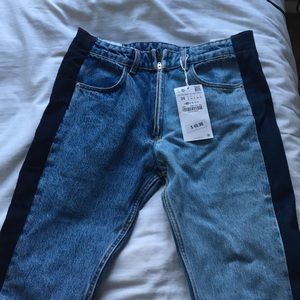 New Zara Two-Tone jeans size 2